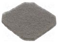 Filter; 92x92mm; chrom-nickel steel,chemical fiber; 5pcs. RITTAL RITTAL-3237066