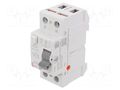 RCD breaker; Inom: 40A; Ires: 30mA; Poles: 2; 230V,400V; IP20; EFI ETI POLAM 002061112