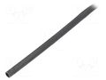 Insulating tube; silicone; black; Øint: 4mm; Wall thick: 0.5mm SYNFLEX SIL-4X0.5-BK-100