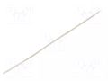 Insulating tube; silicone; white; Øint: 0.5mm; Wall thick: 0.2mm SYNFLEX SIL-0.5X0.2-WH-200