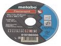 Cutting wheel; Ø: 115mm; Øhole: 22.2mm; Disc thick: 1mm METABO MTB.616186000