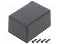 Enclosure: multipurpose; X: 50mm; Y: 70mm; Z: 40mm; TW; ABS; black TAKACHI TKC-TW5-4-7B