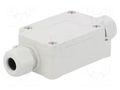 Enclosure: junction box; X: 40mm; Y: 60mm; Z: 24mm; IP65; light grey TAKACHI TKC-TMC-4PG