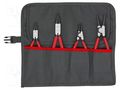 Kit: pliers; for circlip; 4pcs. KNIPEX KNP.001956V01