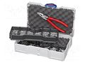 Kit: for crimping push-on connectors, terminal crimping; case KNIPEX KNP.979005
