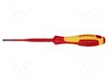 Screwdriver: insulated; slim; slot; 3.5x0.6mm; Blade length: 100mm KNIPEX KNP.982035SL