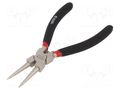 Pliers; for circlip; internal; Pliers len: 150mm; straight YATO YT-2142