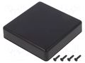 Enclosure: multipurpose; X: 80mm; Y: 80mm; Z: 20mm; TW; ABS; black TAKACHI TKC-TW8-2-8B