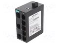 Unmanaged; Number of ports: 8; 9.6÷60VDC; for DIN rail mounting MOXA EDS-2008-ELP
