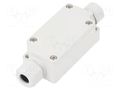 Enclosure: junction box; X: 33mm; Y: 65mm; Z: 24mm; IP65; light grey TAKACHI TKC-TMC-3PG