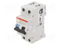RCBO breaker; Inom: 16A; Ires: 30mA; Poles: 1+N; 230VAC; IP20; DS200 ABB DS201AC-B16/0.03