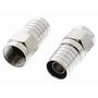 F-type Crimp RG6 Connector with O-Ring Seal 27-9579