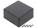 Enclosure: multipurpose; X: 80mm; Y: 80mm; Z: 40mm; TW; ABS; black TAKACHI TKC-TW8-4-8B