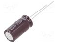 Capacitor: electrolytic; low ESR; THT; 220uF; 63VDC; Ø10x20mm; ±20% NICHICON UPW1J221MPD1TD