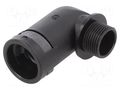 90° angled connector; Thread: PG,outside; polyamide 6; IP54,IP66 PMA I-BVWD-P167GT-11