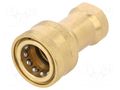 Quick connection coupling; max.105bar; G 1"; double-sided; brass PNEUMAT 246.06