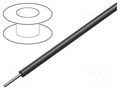 Wire; ThermoThin; 36AWG; wire; Cu; PFA; black; 600V; 30.5m; 100ft ALPHA WIRE 2636-BK005