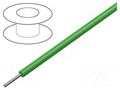 Wire; ThermoThin; stranded; Cu; 30AWG; PFA; green; 600V; 30.5m; 100ft ALPHA WIRE 2630-GR005