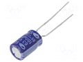 Capacitor: electrolytic; THT; 100uF; 63VDC; Ø8x11.5mm; ±20%; 2000h SAMWHA SD1J107M0811MPG