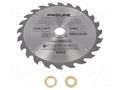 Circular saw; Ø: 250mm; Øhole: 30mm; Teeth: 24; cemented carbide PROLINE PRE-84252