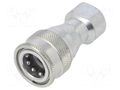 Quick connection coupling; max.300bar; G 1/4"; double-sided PNEUMAT 246.02-OC