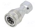Quick connection coupling; max.280bar; G 1/2"; double-sided PNEUMAT 246.04-OC