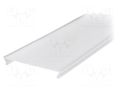 Cover for LED profiles; white; 1m; Kind of shutter: C10; push-in TOPMET TOP-63680038