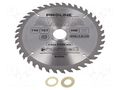 Circular saw; Ø: 200mm; Øhole: 30mm; Teeth: 40; cemented carbide PROLINE PRE-84204