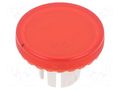 Actuator lens; 22mm; 61; red,transparent; plastic EAO 61-9642.2