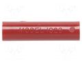 Adapter; red; 5kVDC; 15A; banana 4mm socket; max.55°C POMONA POM-1829-2