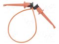 Test lead; 60VDC; 30VAC; 5A; clip-on hook probe,both sides; 3781 POMONA POM-3781-12-3