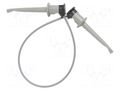 Test lead; 60VDC; 30VAC; 5A; clip-on hook probe,both sides; grey POMONA POM-3781-24-8