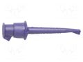 Clip-on probe; hook type; 5A; 60VDC; violet; 2.29mm; 30VAC; 10pcs. POMONA POM-3925-7