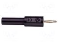 Connector: 2mm banana; adapter; 36A; 70VDC; black; plug-in; 4mm POMONA POM-72914-0