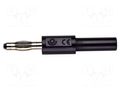 Connector: 4mm banana; adapter; 10A; 70VDC; black; non-insulated POMONA POM-72917-0