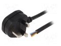 Cable; 3x1mm2; BS 1363 (G) plug,wires; PVC; 5m; black; 13A LIAN DUNG S23-3/10/5BK