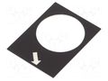 Label; black; Button marking: arrow; control cassette; 30x40mm SCHNEIDER ELECTRIC ZB2BY2916