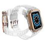 Protect Strap Band Wristband with Case for Apple Watch 9 / 8 / 7 / 6 / 5 / 4 / 3 / 2 / SE / SE2 (41 / 40 / 38mm) Case Armored Cover for Watch Transparent / Rose Gold, Hurtel 5907769311949 5907769311949