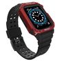 Protect Strap Band for Apple Watch 42/44/45mm Armored Case Strap - Black, Red, Hurtel 5907769311864 5907769311864