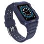 Protect Strap Band for Apple Watch 42/44/45mm Armored Case Strap - Blue, Hurtel 5907769311796