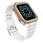 Protect Strap Band Band with Case for Apple Watch 7 / SE (41/40 / 38mm) Case Armored Watch Cover White, Hurtel 5907769311789 5907769311789