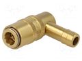 Quick connection coupling; angled 90°,with valve; max.10bar PNEUMAT S06HZ-WO10-90