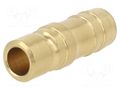 Connector; connector pipe; max.15bar; brass; Seal: FPM; D: 10mm PNEUMAT K09D-WO10