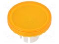 Actuator lens; 22mm; 61; transparent,yellow; plastic EAO 61-9642.4