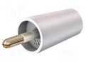 Connector: 4mm banana; adapter; 32A; white; 42mm; gold-plated STÄUBLI A-SLK4-29