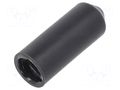 Heat shrink cap; glued; 10mm; black; crosslinked polyolefin POX HELLERMANNTYTON 1612-1-B5W2-BK