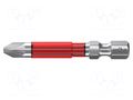Screwdriver bit; Pozidriv®; PZ2; 1/4"; Overall len: 49mm; 5pcs; TY WIHA WIHA.42122