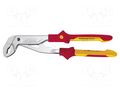 Pliers; insulated,adjustable; steel; Pliers len: 250mm; 1kVAC WIHA WIHA.33520