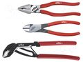 Kit: pliers; cutting,adjustable,universal; Classic Plus; 3pcs. WIHA WIHA.26853