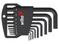 Wrench-set; hex key; Chrom-vanadium steel; Plating: black finish WIHA WIHA.06379